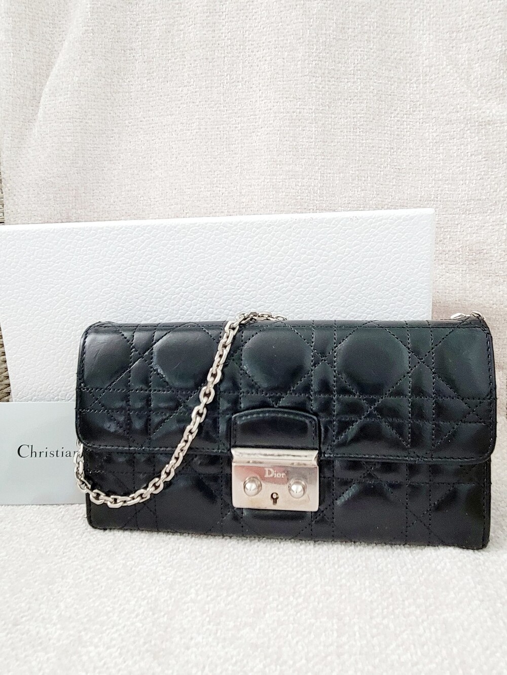 Lady Dior Cannage Wallet On Chain Pochette Crossbody